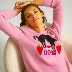 Anthropologie Nathalie Lete Love Lucy cashmere sweater Ltd edition Large